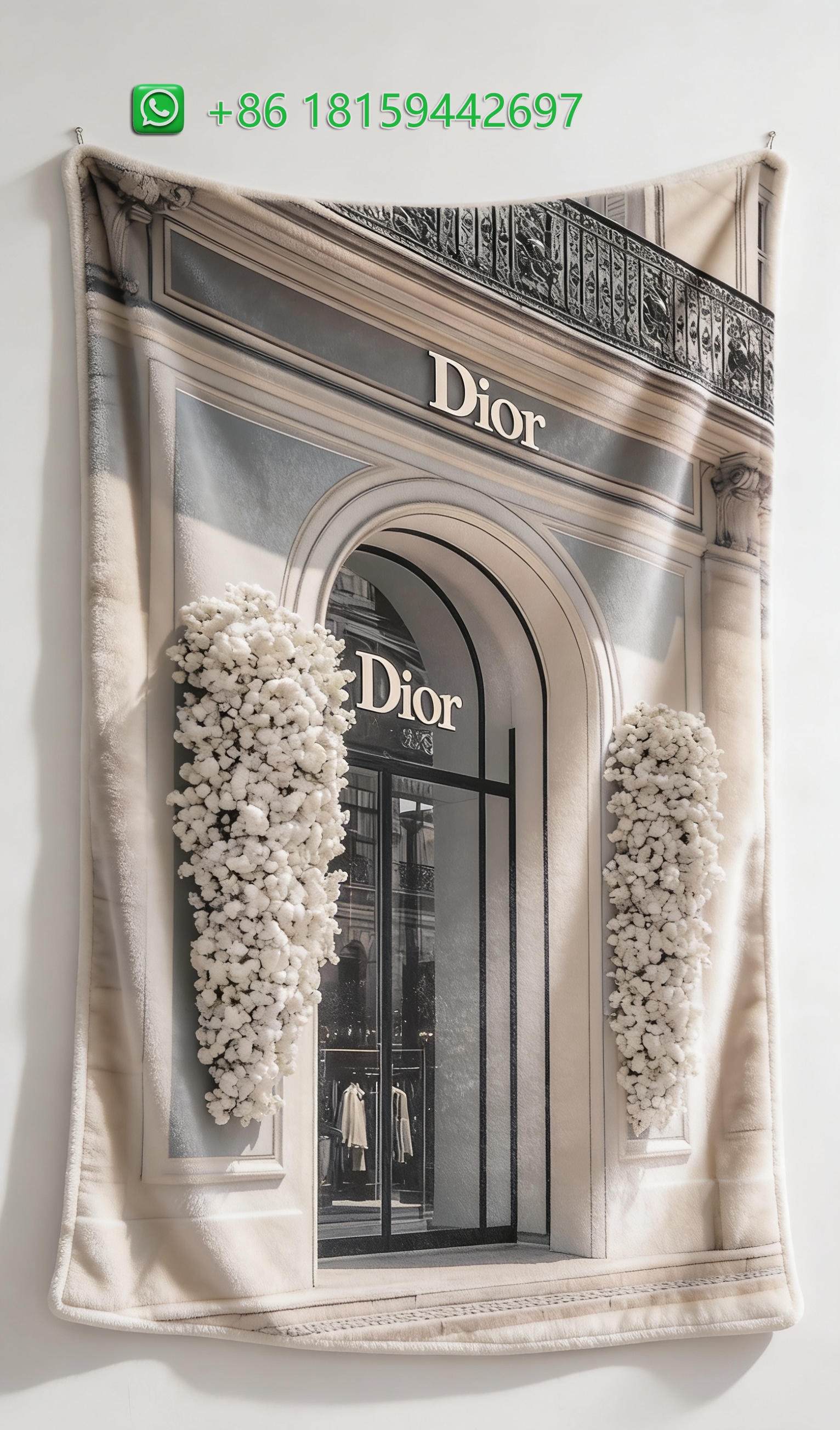 Dior Throw Blankets
